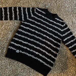 Lurking Class - Barbed Wire Pattern Crewneck Sweater